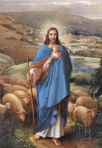 RUIYANMQ 1000 Pieces,Buntes Puzzle,Unregelmäßiges Puzzle Gifts,Jesus Posters Oil Painting,Pädagogisches Spielzeug Zum Stressabbau Für Die Ganze Familie,Wand Kunst Dekoration,Dx7Zp von RUIYANMQ