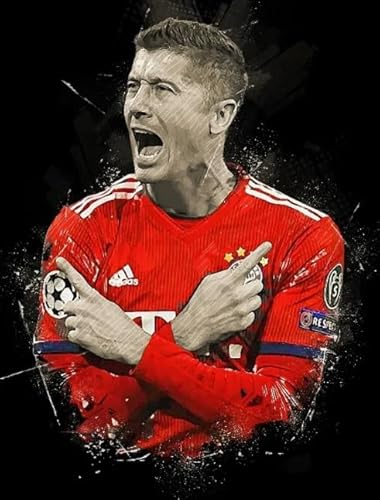 RUIYANMQ 1000 Stück Kunst Puzzle - Soccer Lewandowskis Oil Painting Plakate - Irregular Puzzle - Personalisierte Spielzeuge Für Erwachsene - Educational Games - Ex195Zx von RUIYANMQ