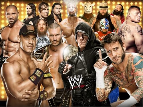 RUIYANMQ 1000 Stück Puzzle - Wrestling Plakate - Puzzle Kunst Bild - Familien-Entspannungs Spiel - Gedächtnis- Und Denkspiele Für Senioren - Wand Dekoration - Ex234Zx RUIYANMQ 1000 Stück Puzzle - Wrestling Plakate - Puzzle Kunst Bild - Familien-Entspannungs Spiel - Gedächtnis- Und Denkspiele Für Senioren - Wand Dekoration - Ex234Zx von RUIYANMQ