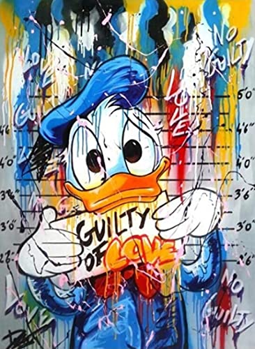RUIYANMQ Beliebtes Street Graffiti Cartoon Donald Duck 1000 Stück Puzzle Tiere Geschicklichkeitsspiel Für Die Ganze Familie Buntes Platzierungsspiel Px215Yk von RUIYANMQ
