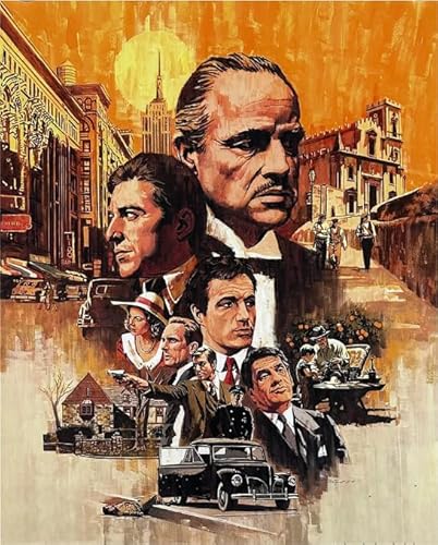RUIYANMQ Classic Film Godfathers Plakate - 1000 Stück Puzzle - Spiele Zur Stressreduktion In Der Familie - Spielzeug Für Erwachsene Mit Herausforderungen - Home Decor Gifts - Ex302Zx von RUIYANMQ