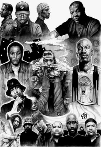 RUIYANMQ Classic Singers Rappers Plakate - 1000 Stück Puzzle - Gedächtnis Spiele Für Erwachsene - Spielzeug Zur Entlastung Von Stress In Der Familie - Room Wand Dekoration Gifts - Ex258Zx RUIYANMQ Classic Singers Rappers Plakate - 1000 Stück Puzzle - Gedächtnis Spiele Für Erwachsene - Spielzeug Zur Entlastung Von Stress In Der Familie - Room Wand Dekoration Gifts - Ex258Zx von RUIYANMQ