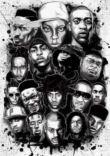 RUIYANMQ Classic Singers Rappers Plakate - 1000 Stück Puzzle - Gedächtnis Spiele Für Erwachsene - Spielzeug Zur Entlastung Von Stress In Der Familie - Room Wand Dekoration Gifts - Ex260Zx von RUIYANMQ