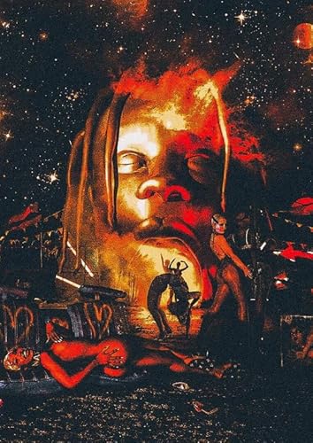 RUIYANMQ Die Hölzerne Puzzle 1000 Stück Rapper Travis.S Poster Jigsaw Puzzle Für Erwachsene Familie'S Lernspielzeug Gt19Vy von RUIYANMQ