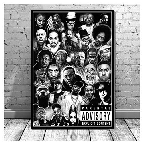 RUIYANMQ Jigsaw Puzzle 1000 Stück Posterdrucke Hip Hop 2Pac Musik Rapper Star Legend Das Letzte Abendmahl Poster Für Holz Spielzeug Für Erwachsene Dekompressionsspiel Kp91Cy von RUIYANMQ