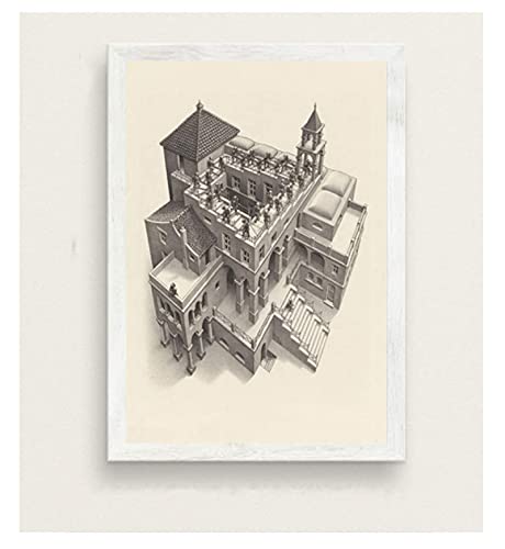 RUIYANMQ Puzzle 1000 Stück Holzpuzzle Escher Surreale Geometrische Kunstwerke Moderne Abstrakte Kunst Erwachsene Kinderspiel Lernspielzeug Tl79Zv von RUIYANMQ