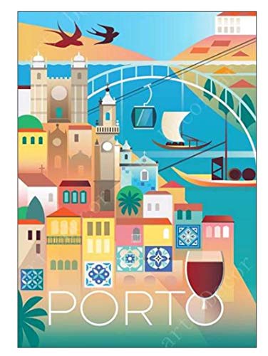 RUIYANMQ Puzzle 1000 Stück Porto Kathedrale Portugal Musikhaus Vintage Retro Poster Holz Für Erwachsene Kinder Spiele Lernspielzeug Wg104Vy RUIYANMQ Puzzle 1000 Stück Porto Kathedrale Portugal Musikhaus Vintage Retro Poster Holz Für Erwachsene Kinder Spiele Lernspielzeug Wg104Vy von RUIYANMQ