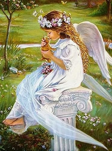 RUIYANMQ Puzzle 1000 Teile Engel Baby Ölgemälde Poster Puzzle Für Erwachsene Lernspiel Familie Dekompression Spielzeug Qz79Yk von RUIYANMQ
