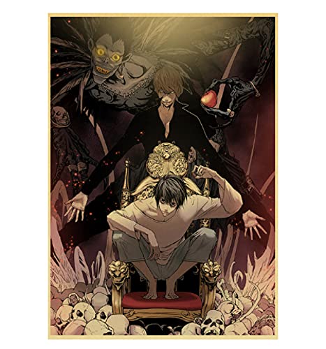 RUIYANMQ Puzzle 1000 Teile Klassische Anime Serie Death Note Poster Retro Erwachsene Für Erwachsene Kinder Spiele Lernspielzeug Px404Yk von RUIYANMQ