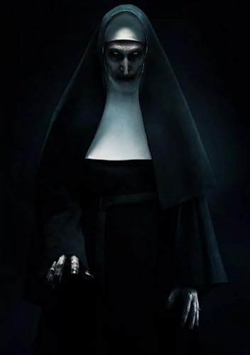 RUIYANMQ Puzzle 1000 Teile Nun Horror Film Poster Puzzle for Adult Family Decompression Games Qw664Zp von RUIYANMQ