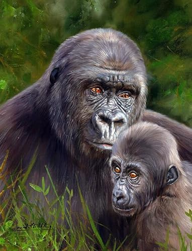 RUIYANMQ Puzzle 1000 Teilen Animal Orangutans Poster Puzzle for Adult Family Decompression Games Gt69Zw von RUIYANMQ
