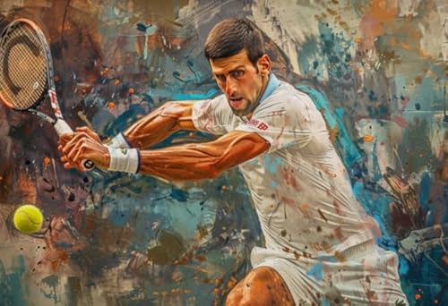 RUIYANMQ Puzzles 1000 Piece - Tennis Player Oil Painting Poster - Spiel Für Erwachsene - Wand Kunst Dekoration - Lernspielzeug Für Erwachsene - Ex228Zx RUIYANMQ Puzzles 1000 Piece - Tennis Player Oil Painting Poster - Spiel Für Erwachsene - Wand Kunst Dekoration - Lernspielzeug Für Erwachsene - Ex228Zx von RUIYANMQ