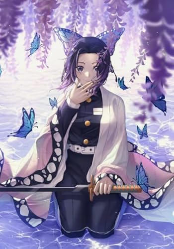 RUIYANMQ Puzzles 1000 Stück - Japanese Animes Demons Kochou Shinobus - Kunst Puzzle - Gedächtnis Spiele Für Erwachsene - Spielzeug Zur Entlastung Von Stress In Der Familie - Ex37Zx von RUIYANMQ
