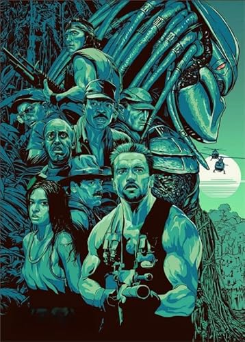 RUIYANMQ Puzzles 1000 Stück - Retro Classic Film Predators Plakate - Abstract Puzzle - Wand Kunst Dekoration - Spiel Für Erwachsene - Ex278Zx RUIYANMQ Puzzles 1000 Stück - Retro Classic Film Predators Plakate - Abstract Puzzle - Wand Kunst Dekoration - Spiel Für Erwachsene - Ex278Zx von RUIYANMQ