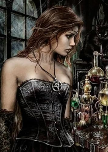 RUIYANMQ Puzzles 1000 Stück - Victorias Gothics Illustrations Bild - Abstract Kunst Puzzle，Lernspiele Für Erwachsene - Personalisierte Herausforderung Spielzeug - Ex220Zx von RUIYANMQ