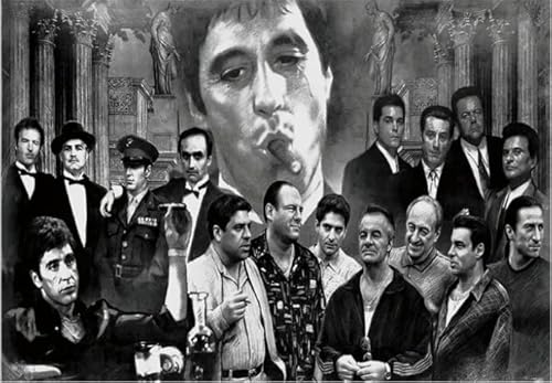 RUIYANMQ Puzzles 1000 Stück - gangsterss Classic Film Plakate - Personalisiertes Puzzle Spielzeug Für Erwachsene - Spielzeug Zur Stressreduktion In Der Familie Gifts - Ex118Zx von RUIYANMQ