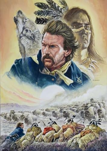 RUIYANMQ Retro Film Dances with Wolvess - 1000 Stück Puzzle - Familien-Entspannungs Spiel - Adult Puzzles Toys - Home Decor Gifts - Ex231Zx von RUIYANMQ