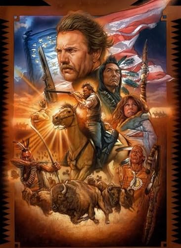 RUIYANMQ Retro Film Dances with Wolvess - 1000 Stück Puzzle - Familien-Entspannungs Spiel - Adult Puzzles Toys - Home Decor Gifts - Ex233Zx von RUIYANMQ