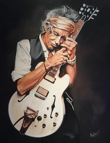 RUIYANMQ Singers Keiths.Richards Plakate - 1000 Stück - Kunst Puzzle - Unterhaltsames Puzzle Spiel Für Erwachsene Mit Alzheimer - Spiele Zur Stressreduktion In Der Familie - Ex297Zx von RUIYANMQ