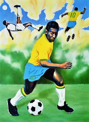 RUIYANMQ Soccer Peles Oil Painting Plakate - for Lernspielzeug Für Erwachsene - 1000 Stück - Abstract Kunst Puzzle - Unregelmäßige Puzzles - Memory Game - Ex170Zx RUIYANMQ Soccer Peles Oil Painting Plakate - for Lernspielzeug Für Erwachsene - 1000 Stück - Abstract Kunst Puzzle - Unregelmäßige Puzzles - Memory Game - Ex170Zx von RUIYANMQ