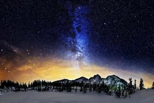 Starry Night Sky Landscapes Plakate - 1000 Teilekunst Puzzle - Puzzles Für Erwachsene Und Jugendliche - Spiele Zum Stressabbau In Der Familie Wd01Zt von RUIYANMQ