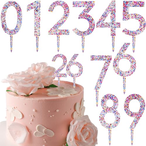 10pcs Bunt Glitzer Digital Acryl Cake Topper Happy Birthday Tortendeko Geburtstag Tortenaufleger Jahrestag Torten Deko 0~9 Zahlen Kuchendeko Große Zahl Kuchen Deko Cake Decoration Torten Zubehör 10pcs Bunt Glitzer Digital Acryl Cake Topper Happy Birthday Tortendeko Geburtstag Tortenaufleger Jahrestag Torten Deko 0~9 Zahlen Kuchendeko Große Zahl Kuchen Deko Cake Decoration Torten Zubehör von RUIYDZ