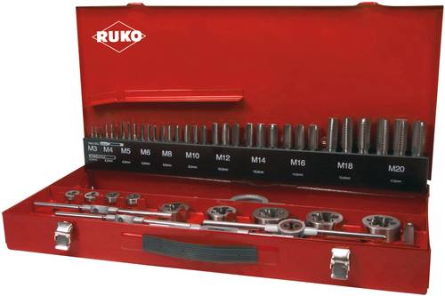 RUKO 245040 Maschinengewindebohrer-Set 54teilig 1 Set von RUKO