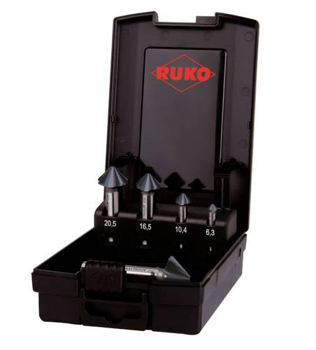 RUKO ULTIMATECUT 4S 102891PRO Kegelsenker-Set 5teilig 6.30 mm, 10.40 mm, 16.50 mm, 20.50 mm, 25mm HS von RUKO