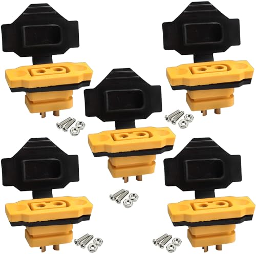 RUNCCI-YUN 5 Paar XT60E-F XT60h XT60 Hochstrom männlich Bullet Connector Kabelstecker mit Gummikappe,Schrauben Wassergeschützt für Lipo Akku XT60 Stecker von RUNCCI-YUN
