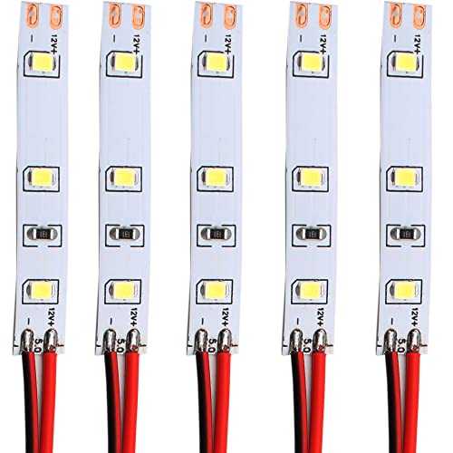 RUNCCI-YUN 5 pcs 12-18V 3-LED Hausbeleuchtung 5cm Weiss mit Kabel 10cm,Modellbau Led Beleuchtung,Modellbau Beleuchtung Modelleisenbahn Beleuchtung von RUNCCI-YUN