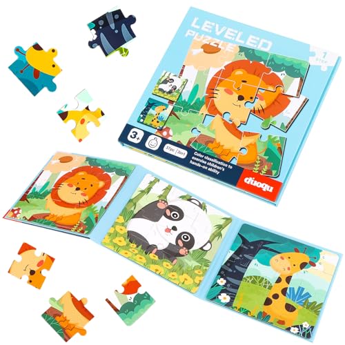 RUNEAY Magnet Puzzle Ab 2 Jahre, Magnetspiel Kinderpuzzle Tier, Lernspielzeug für Kinder, Reisespiele und Reisespielzeug von RUNEAY