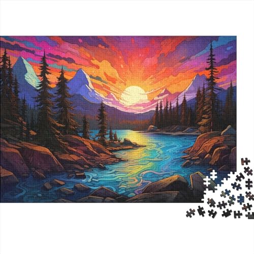 Puzzle 1000 Teile Spirit Island Kanada - Farbenfrohes Puzzle Für Erwachsene in Bewährter Qualität (Kanada-Motiv) 1000pcs (75x50cm) von RUNPAW