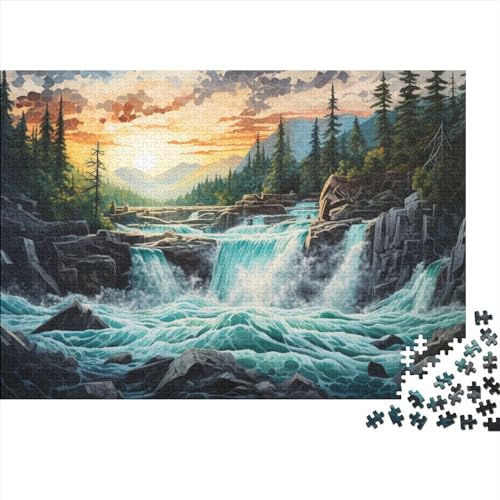 Puzzle 500 Teile Spirit Island Kanada - Farbenfrohes Puzzle Für Erwachsene in Bewährter Qualität (Kanada-Motiv) 500pcs (52x38cm) von RUNPAW