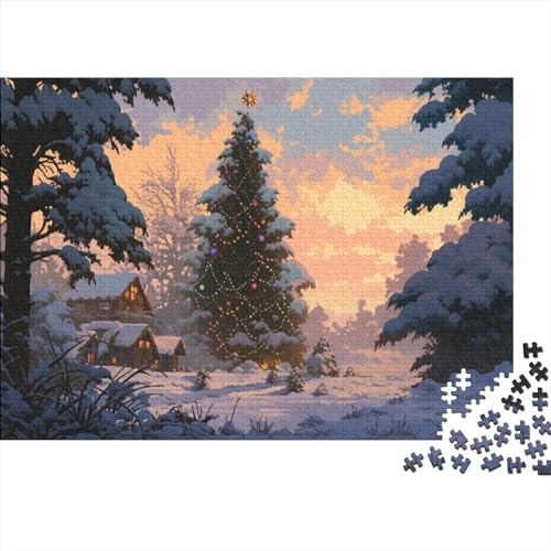 Puzzle 500 Teile Weihnachtsszenen - Farbenfrohes Puzzle Für Erwachsene in Bewährter Qualität (Geschenk) 500pcs (52x38cm) von RUNPAW