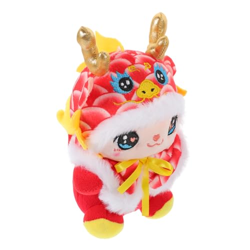 Entzückende Drachenpuppe süßer Sitzen Dragon für Jahr Feier Maskottchendekoration für Heimauto Party Großartiges Geschenk für alle Altersgruppen von RVHAOODI