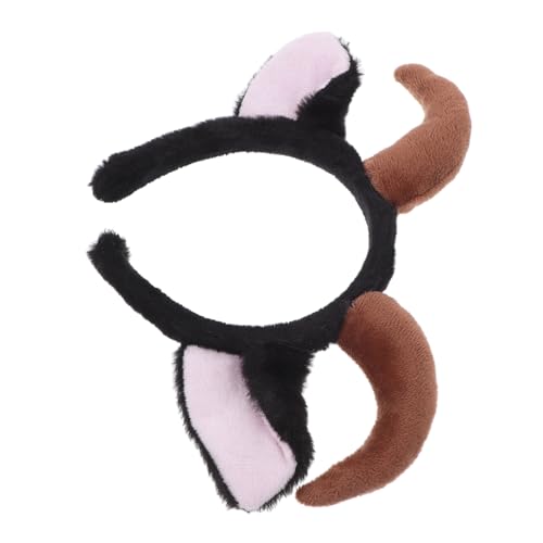 RVHAOODI Croissant Hair Accessoires Ziege Weihnachtskostüme Kopfbänder Stirnbänder Ohrstirnband Schaf Ohren Frauen Schaf Stirnband Schaf Ohren Kostüm Haarband mit Tieren Lammohren Schwarz Plüsch RVHAOODI Croissant Hair Accessoires Ziege Weihnachtskostüme Kopfbänder Stirnbänder Ohrstirnband Schaf Ohren Frauen Schaf Stirnband Schaf Ohren Kostüm Haarband mit Tieren Lammohren Schwarz Plüsch von RVHAOODI