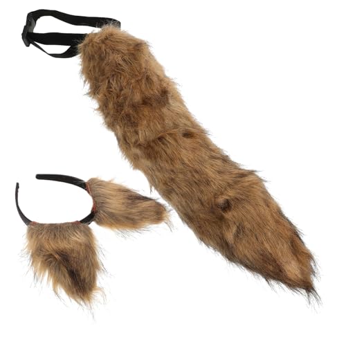 RVHAOODI Halloween Fox Tail Stirnband Tierohren Pelzige Tierkostüm Cosplay Rep Rollenspiel Accessoire RVHAOODI Halloween Fox Tail Stirnband Tierohren Pelzige Tierkostüm Cosplay Rep Rollenspiel Accessoire von RVHAOODI
