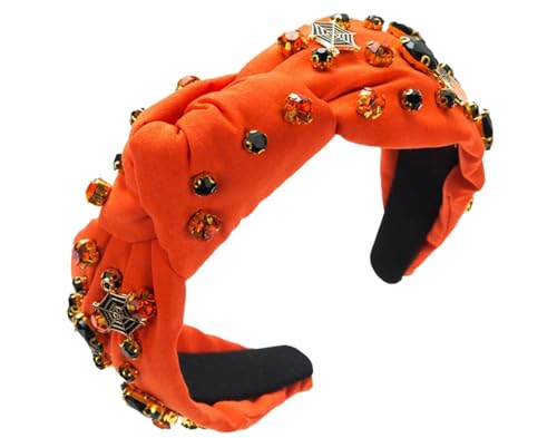 RVHAOODI Halloween -Strass -Stirnbandkristallkristall -Stirnbänder mit Juwelen mit Juwelen geknotet von RVHAOODI