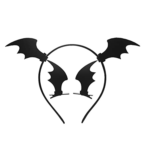 RVHAOODI Stirnband, Halloween Fledermausflügelhaarclip täglich Kostüm -Haarzubehör für Frauen bei Geburtstagsfeier -Slip Hairband von RVHAOODI