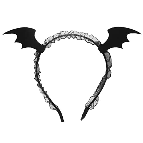 RVHAOODI Stirnband, Halloween Fledermausflügelhaarclip täglich Kostüm -Haarzubehör für Frauen bei Geburtstagsfeier -Slip Hairband von RVHAOODI