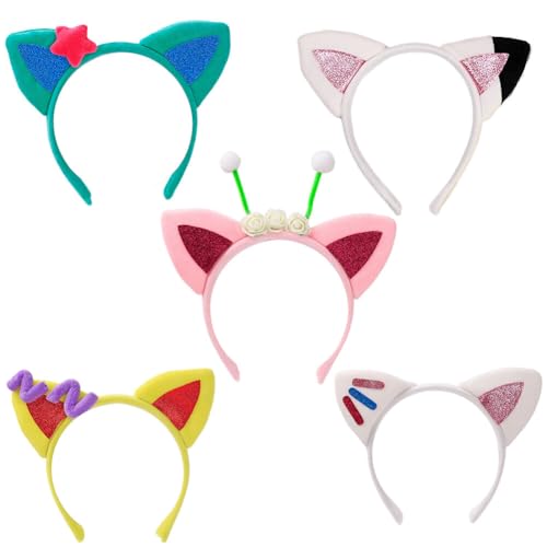 RVHAOODI Süße Katzenohren Haarbandkatze Ohren Kopfband Katze Ohren Kopfschmuck Kopfband Carnival Masquerade Cosplay süße Plüschhaarklammern RVHAOODI Süße Katzenohren Haarbandkatze Ohren Kopfband Katze Ohren Kopfschmuck Kopfband Carnival Masquerade Cosplay süße Plüschhaarklammern von RVHAOODI
