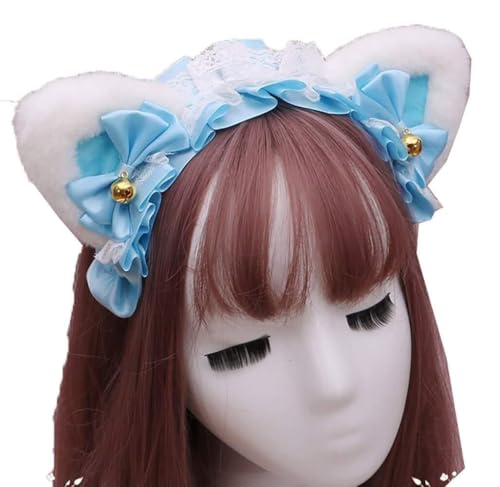 Tier Anime Kunstfell Fuchs Wolf Bären Katzenhund Ohren Stirnband mit Glocken Tier Anime Kunstfell Fuchs Wolf Bären Katzenhund Ohren Stirnband mit Glocken von RVHAOODI