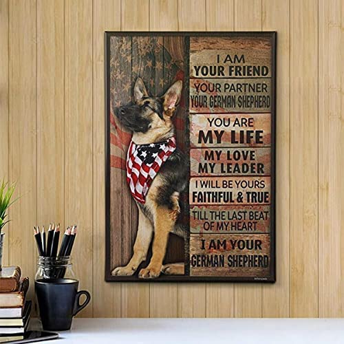 Holzpuzzle Deutscher Schäferhund I Am Your Friend Poster Hund Puzzle für Erwachsene Kinder Spielzeug Geschenk Party Herausfordernde Unterhaltung Requisiten 1000 Teile Holzpuzzle Deutscher Schäferhund I Am Your Friend Poster Hund Puzzle für Erwachsene Kinder Spielzeug Geschenk Party Herausfordernde Unterhaltung Requisiten 1000 Teile von RVLPZM