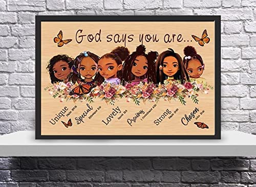 Holzpuzzle "Gods Say You are", Afro-Poster, schwarzes Mädchen, Puzzle für Erwachsene, Kinder, Spielzeug, Geschenk, Party, anspruchsvolle Unterhaltung, Requisiten, 300 Teile Holzpuzzle "Gods Say You are", Afro-Poster, schwarzes Mädchen, Puzzle für Erwachsene, Kinder, Spielzeug, Geschenk, Party, anspruchsvolle Unterhaltung, Requisiten, 300 Teile von RVLPZM