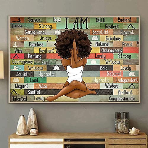 Holzpuzzle I Am Afro Queen Meditationsposter Schwarze Frau Poster Afroamerikanisches Puzzle für Erwachsene Kinder Spielzeug Geschenk Party Herausfordernde Unterhaltung Requisiten 1000 Stück Holzpuzzle I Am Afro Queen Meditationsposter Schwarze Frau Poster Afroamerikanisches Puzzle für Erwachsene Kinder Spielzeug Geschenk Party Herausfordernde Unterhaltung Requisiten 1000 Stück von RVLPZM