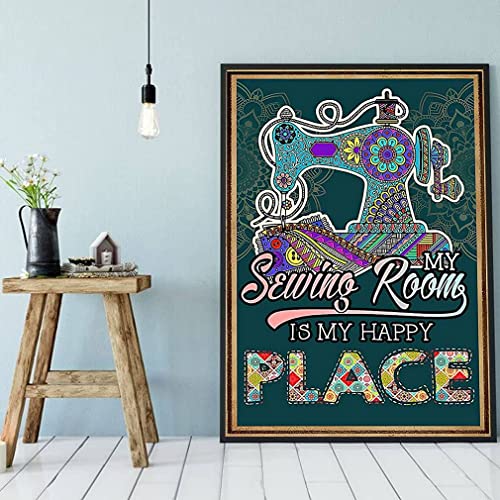 Holzpuzzle Nähposter My Sewing Room is My Happy Place Puzzle für Erwachsene Kinder Spielzeug Geschenk Party Herausfordernde Unterhaltung Requisiten 1000 Teile Holzpuzzle Nähposter My Sewing Room is My Happy Place Puzzle für Erwachsene Kinder Spielzeug Geschenk Party Herausfordernde Unterhaltung Requisiten 1000 Teile von RVLPZM