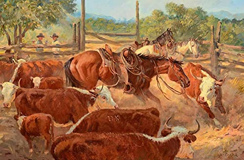 Holzpuzzle Western Ranch Pferd Kühe Cowboy Puzzle für Erwachsene Kinder Spielzeug Geschenk Party Herausfordernde Unterhaltung Requisiten 1000 Teile Holzpuzzle Western Ranch Pferd Kühe Cowboy Puzzle für Erwachsene Kinder Spielzeug Geschenk Party Herausfordernde Unterhaltung Requisiten 1000 Teile von RVLPZM