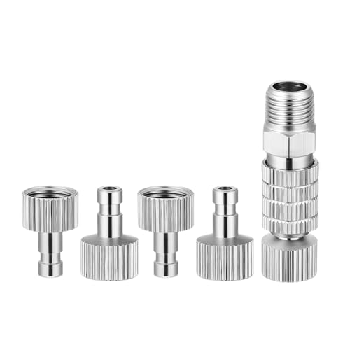 1 x 1/8-Zoll-Buchse, 1/8-Zoll-Buchse, Airbrush-Schnelltrennadapter, 5 Stück für Herren von RWAJZAX