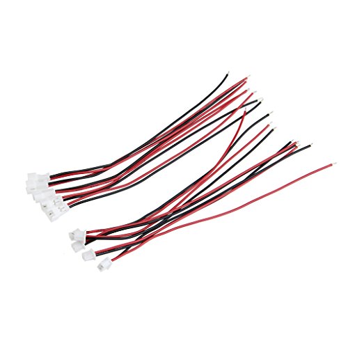 20 Paar JST 1,25 männliche Buchse mit 2-adrigem Kabel 100 mm von RWAJZAX