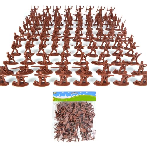 Miniatur-Kampffiguren, 100 Stück/Beutel, Soldat für Herren, lässt sich in verschiedenen Positionen einstellen, um vorzutäuschen, kreativ zu sein von RWAJZAX